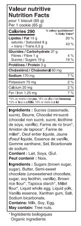 Biscuits à Cuire - Pépites Chocolats