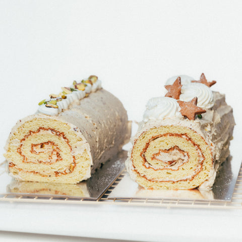 Bûche de Noël - Citron Pistaches