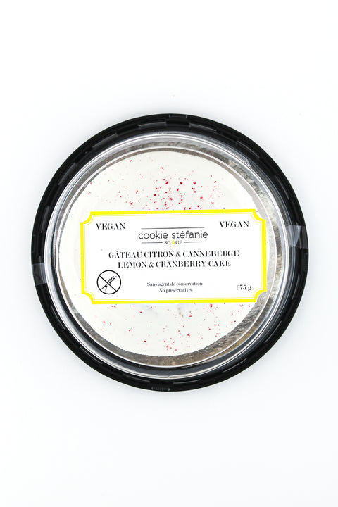 Gâteau Citron Canneberges Végane 1 x 675g