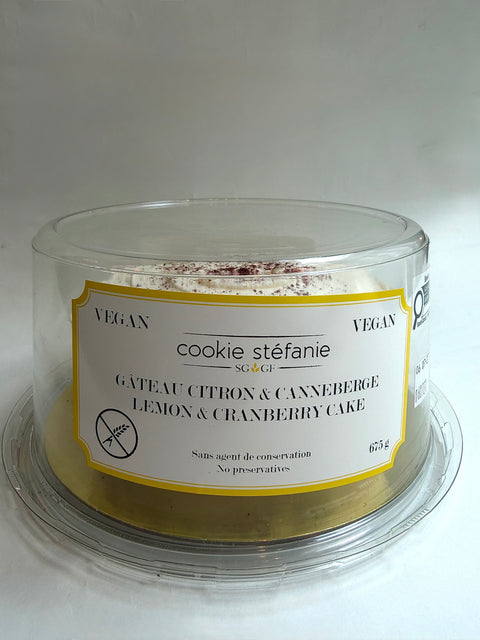 Gâteau Citron Canneberge